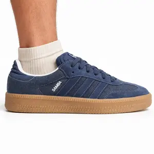 Adidas Originals Men's Denim Blue Samba XLG Sneakers, JQ7441 (No Box)