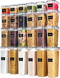 🩶 Airtight Food Storage Containers Set | Pantry Organization Canisters with Lids