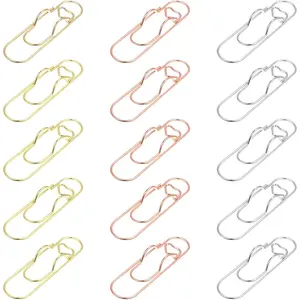 15 count Pen Holder Clip for Notebooks Metal Pen Clips for Notebook, Books, Journals and Planners School Office Supplies
