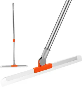 Telescopic Floor Squeegee Shower Door Wiper Window Cleaner Squeegee Flexible Head Multi-Purpose Use for Efficient Cleaning