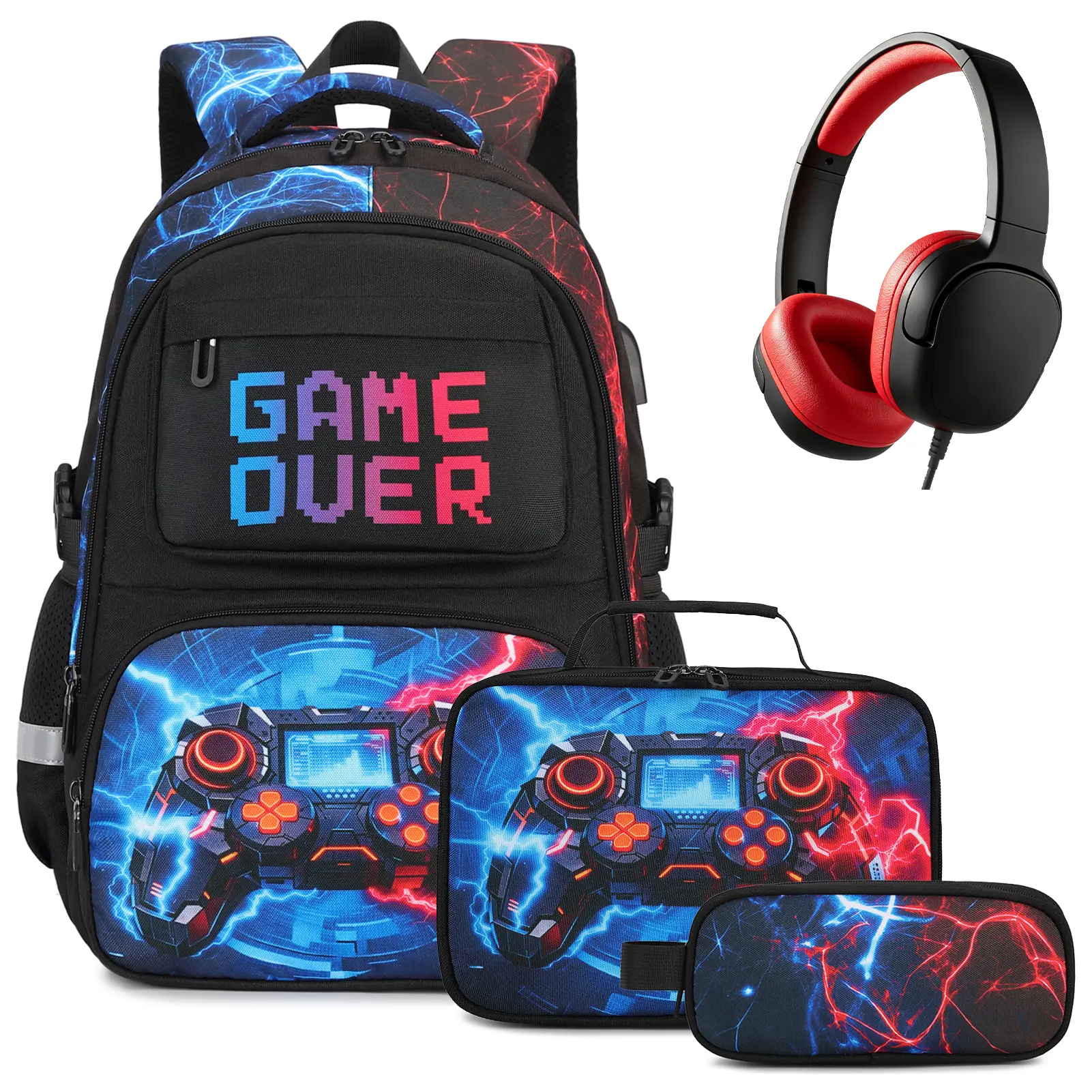 4PCS Headphones Set [Dual Lightning]