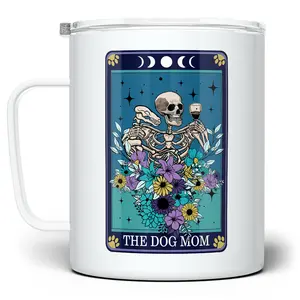 LOFTIPOP The Dog Mom Tarot Card Coffee Mug, Fun Dog Mama Cup, Witchy Mystic Occult Gifts, Designed and Printed in the USA by Loftipop