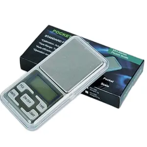 Digital Pocket Scale Precision Kit - Includes ruler, weighing boats, and MORE