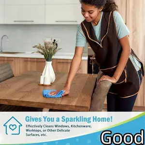 5 Piece Microfiber Cleaning Cloths, Dish Drying Towels, Multi-Purpose Kitchen & Bathroom Cleaner, Absorbent Home Cleaning Supplies