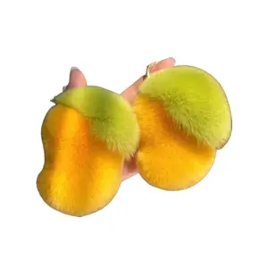 3Pcs Realistic Plush Stuffed Animals Set - 10cm/3.94in Cute Fruit Plushies with Bag, Soft & Huggable Toy for Wedding Favors, Birthday Gifts, Party Decor & Collectors