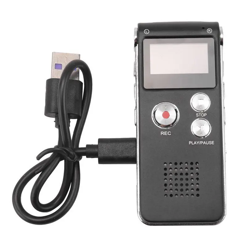 Paranormal Ghost Hunting Equipment Digital EVP Voice-Activated Recorder USB US 8GB (Black)