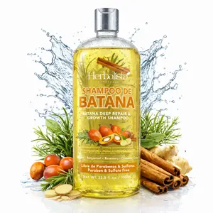 Herbalista Batana Shampoo 33.8 fl oz (1 Liter) – Botanical Deep Repair Formula with Real Batana, Rosemary & Cinnamon – Sulfate & Paraben Free – Strengthening & Shine Enhancing Shampoo for All Hair Types