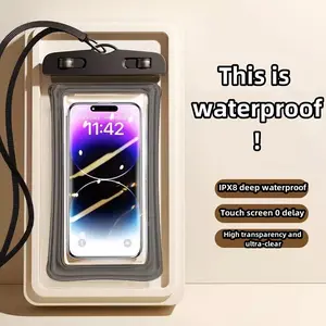 Mobile phone waterproof bag diving touch screen outdoor swimming rafting special sealed bag rainproof protective cover universal