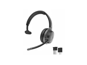 Morpheus 360 Advantage Wireless Mono Headset with Detachable Boom Microphone - Bluetooth Headphones - UC Compatible - 20 Hour Playtime - USB A Connector - USB Type-C Adapter - HS6200MBT