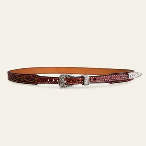 Handtooled  Hat Band - Roma - Cogñac