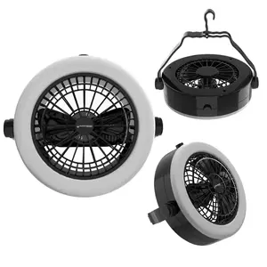 2-In-1 Portable LED Camping Lantern with Ceiling Fan