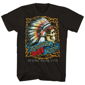 Grateful Dead Spring Tour 1990 T Shirt Mens Rock and Roll Music Band Tee, Graphic tees, Streetwear, Men gifts, Short sleeve,  cotton, Top, Menswear