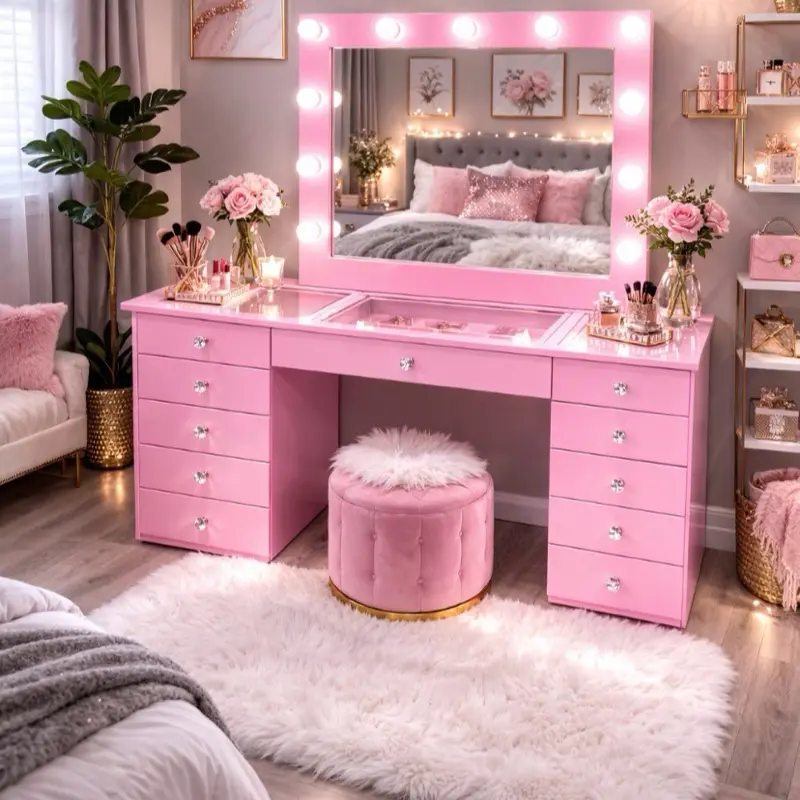 Light Pink vanity     (only available to purchase through our official website)