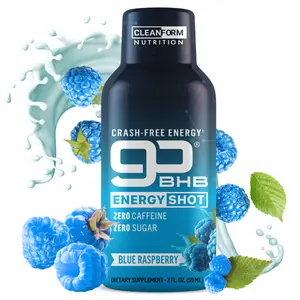 CleanForm Nutrition goBHB® Energy Shot | For Daily Use | Liquid Shot with L-goBHB®, Zero Caffeine, Zero Sugar | Keto Friendly Formula
