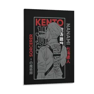 Kento Nanamis Poster. Artworks on Canvas. Room Aesthetic Wall Art Prints. Modern Home Decor Gift. Enhances Your Living Space. Poster Canvas Wall Art For Bedroom Decor Bar Office Room Decor Gift