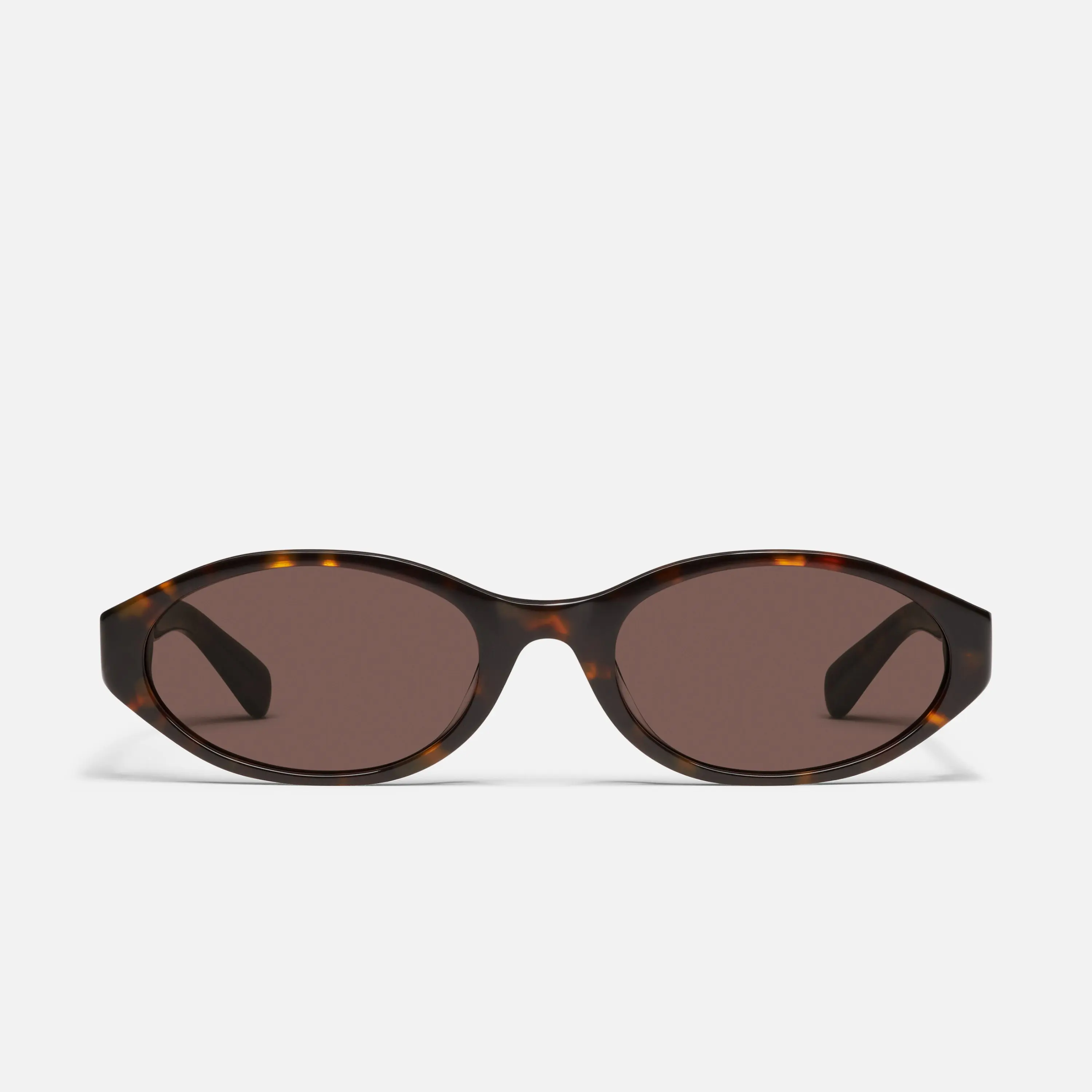 QUAY AURA POINTS Sunglasses - Narrow Oval Frame with Standard Arms & Built-in Nose Pads for Stylish Energy