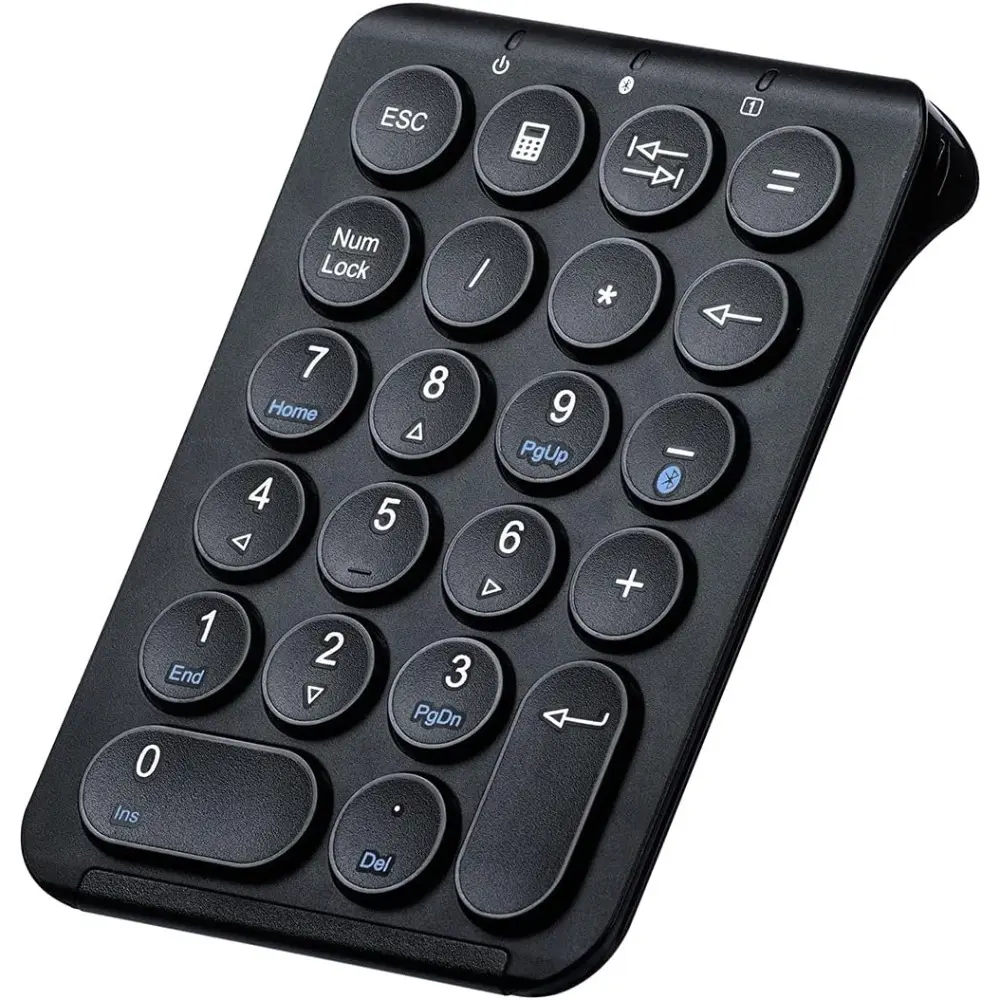 Numeric Device Bluetooth Numeric Keypad, Rechargeable Wireless 22-Key Portable & Slim ...