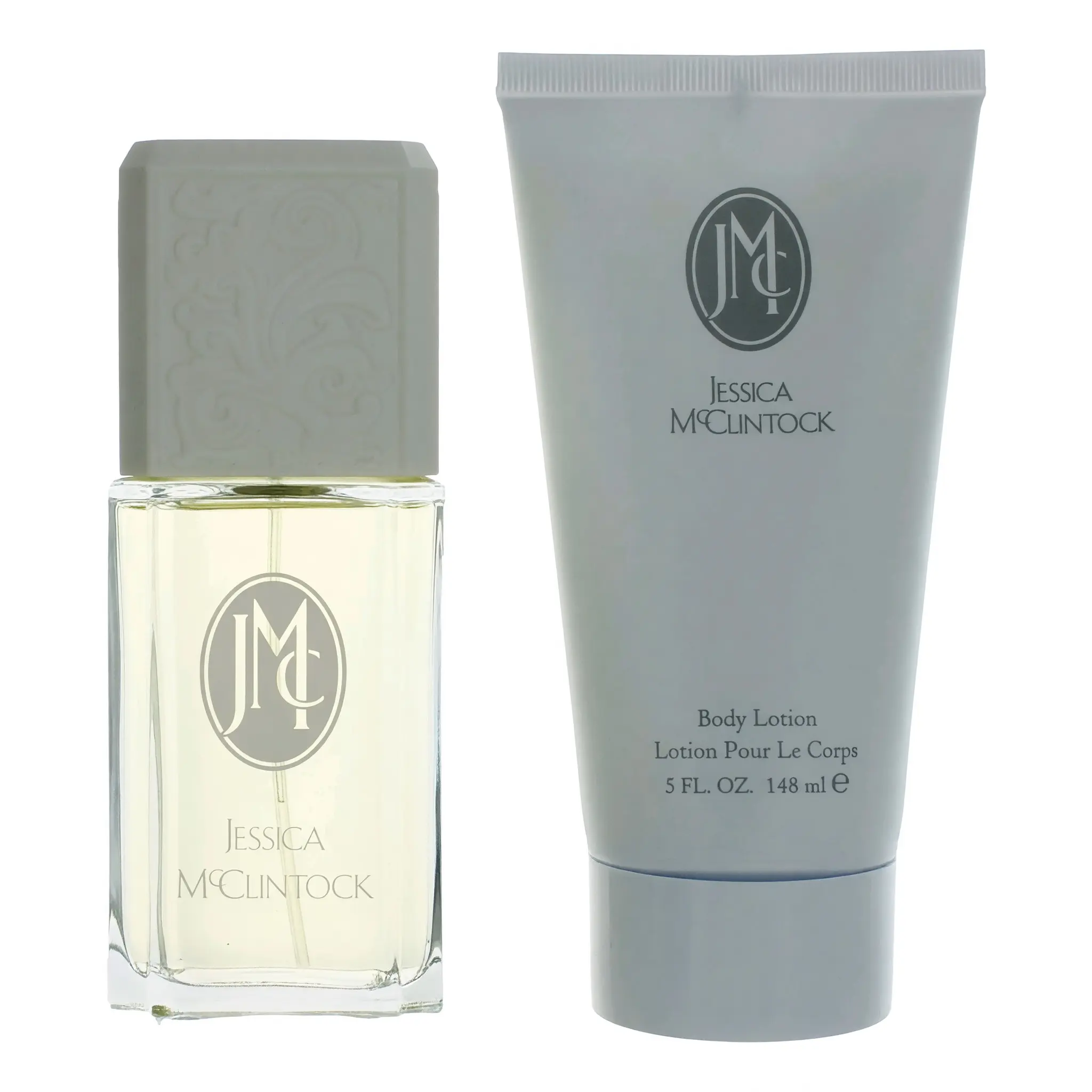 Jessica McClintock Women's 2-Piece Fragrance & Body Care Gift Set - Jasmin Scent, 3.4 oz & 5 oz Bottle Packaged Fragrance Collection, Bottle Packaged Fragrance Sets
