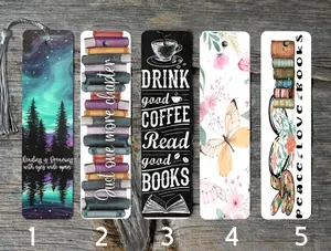 Book Themed Metal Bookmarks