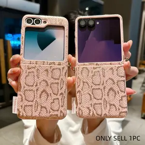 Foldable Phone Case for Samsung Zflip5/zflip6/z Flip7 Fe, Cute Rhinestone Design, Durable and Stylish, Perfect Fit, Daily Use