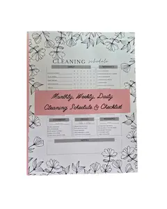 Monthly, Weekly, & Daily Cleaning Checklist woman journal