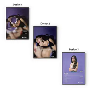 [Sale Up To 40%] [Unframe] Olivia Album Posters, Pop Rock Music Wall Art, Teenage Dream Bedroom Aesthetic Decor, Modern Album Cover Artwork, Gift for Pop Fans