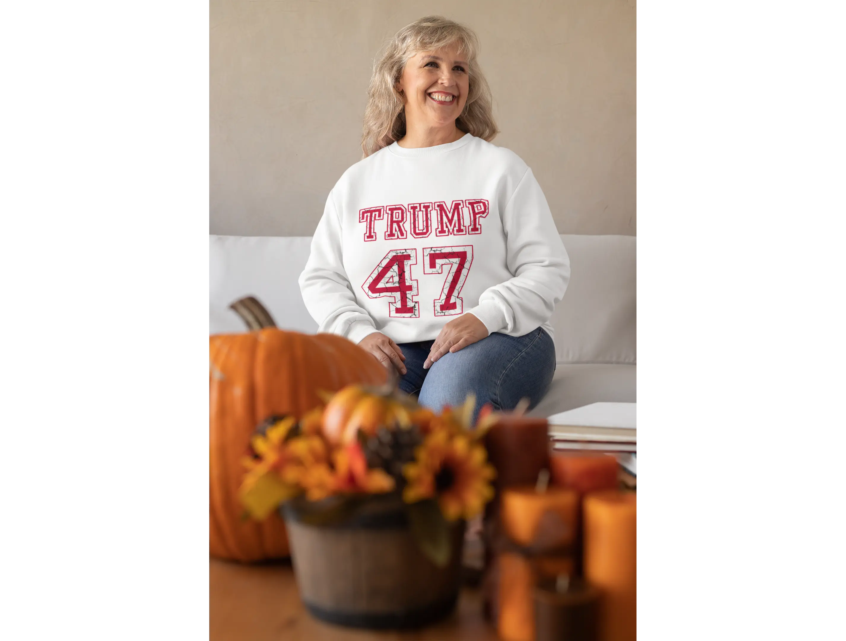 🏈 Trump 47 Football Jersey Sweatshirt - 2024 Presidential Election Apparel