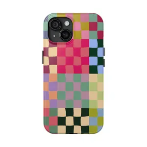 Designer Colorful Checkerboard Phone Case