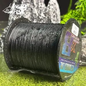 ANGRYFISH 300m 8 Strand Braided Fishing Line, Super Strong 15-80lb, Durable Abrasion Resistant, Thinner Diameter, Smoother, Ideal for Long Casts
