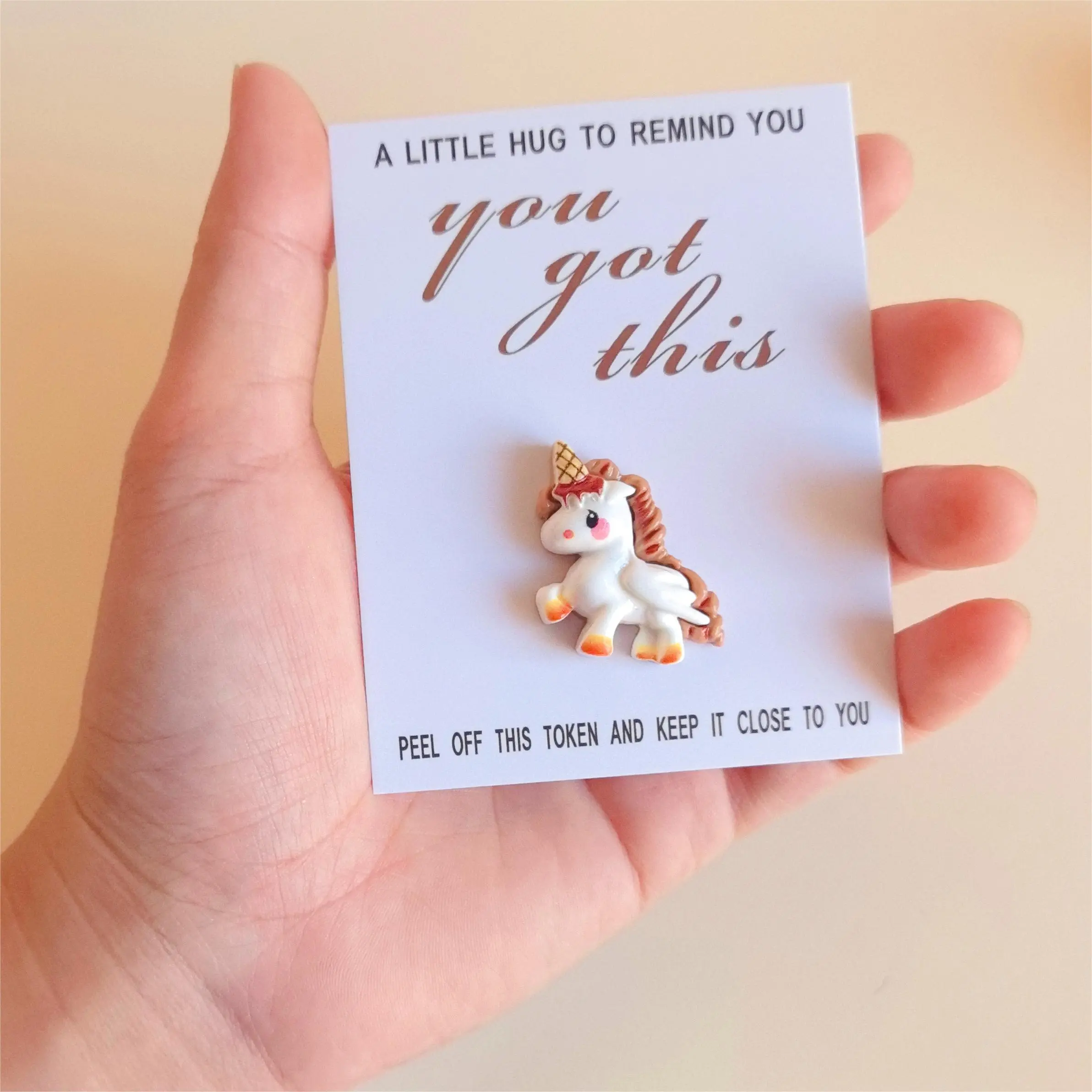 10pcs Unicorn Pocket Hug Cards Gifts for Teachers Students Back to School Gift Class Reward Gift Idea Employee Appreciation Gifts Emotional Support Gifts for Office School, Anxiety Relief Cheer-Up Gifts for Party Bags (Home & Festive Party Supplies)