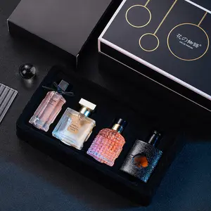 ANGEL ELVES Hana no Monogatari Floral Story Women's Perfume 4-Piece Gift Set 4x25ml EDP,72 Hour Long Lasting Perfume,Floral Fruity Mini Perfumes with Natural Essential Oils,Fresh Fragrance for Women Daily Date Party Birthday Gift for Her