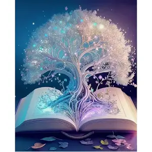 DIY Diamond Painting Kit, Landscape Tree Design, Square & Round Drill Set, Handmade Craft Supplies, Perfect Gift Idea