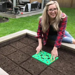 Garden Seeding Square: The Lazy Way to Plant Perfect Veggie Rows! 🥬 Seed Spacing Template & Planting Tool