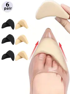 1 Pairs Shoe Toe Filler Inserts, Soft Sponge Toe Cushions for Too Big Shoes, Anti-Slip Heel Grips Prevent Toe Pain & Slipping, Comfortable Shoe Size Reducer for Women High Heels