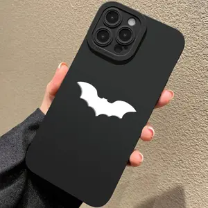Bat Design Phone Case, Anti-drop Cellphone Protective Case, Shockproof Mobile iPhone17/16/15/14/13/12/11/X/XS/XR pro max plus miniSamsungS22/S23/S24/S25/S21/S26/A16/A14/A15/A35/A36/A53/A54FE PLUS ULTRA NOTE20ULTRAAccessories Compatible with iPhone Series