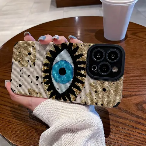 Eye Pattern Design Phone Case, TPU Shockproof Phone Protective Cover, Protector Phone Accessory Compatible with iPhone, Durable