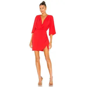 Amanda Uprichard Demetra Dress in Crimson