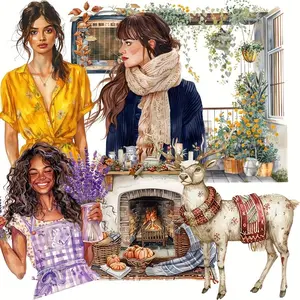 Seasonal Holiday Festival Themed Sticker, 93-105pcs/set Colorful Sticker, Suitable for Scrapbooking, Junkjournal, Bottle Stickers, Album, Art Stickers