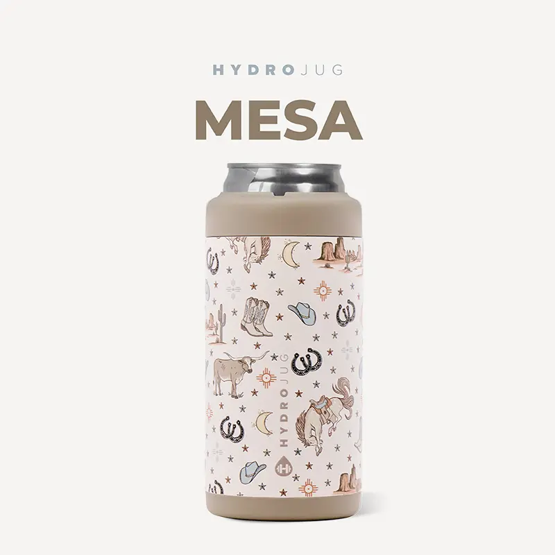 HydroJug Can Cooler - Insulated Can Cooler Cup - Stainless Steel Can Holder with Non-Slip Rubber Base - Dishwasher Safe Tumbler