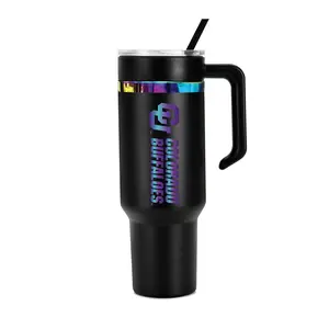 48oz Colorado Buffaloes Iridescent Anodized Black Tumbler