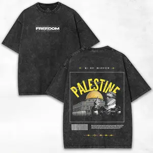 Peace & Freedom x Middle East Vibe + Retro Bold Print + Heavy Cotton Washed Tee + Collector Edition
