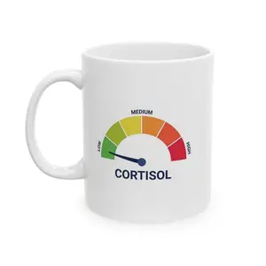 Low Cortisol Meme Mug | 11oz 15oz Ceramic Mug