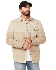 Brothers And Sons Men's Fulton Cord Snap Puffer Jacket - Basho23o40-Snd