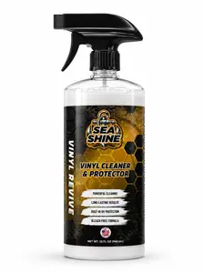 Sea Shine Vinyl Revive Marine Vinyl Cleaner & Protectant - Restores Faded Boat Seats, UV Protection Prevents Cracking, Non Greasy Matte Finish for Boat Upholstery Bimini Tops Rubber & Plastic Trim detergent polishing