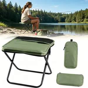 Compact Ultralight Foldable Camping Side Table - 1-Second Instant Unfold Setup, Reinforced Stable Support Frame, Side Storage Pocket, Portable Mini Outdoor Table for Picnic, Hiking, Backyard Use