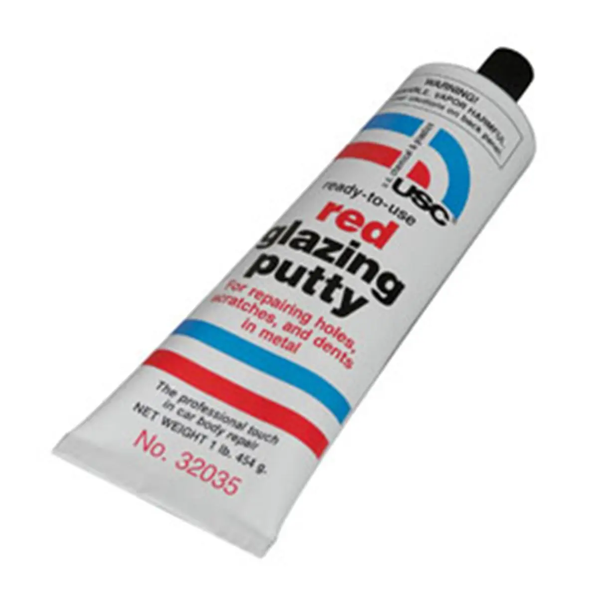 212 MAIN U.S. Chemical and Plastics 32035 H Red Glazing Putty Tube - Extremely Fine Texture, 1.08 lbs, 12 Pieces, Best Under Acrylic & Lacquer Finishes, Fills Metal Scratches & Dimples, Home Improvement Surface Repair (Building & Paint Supplies)