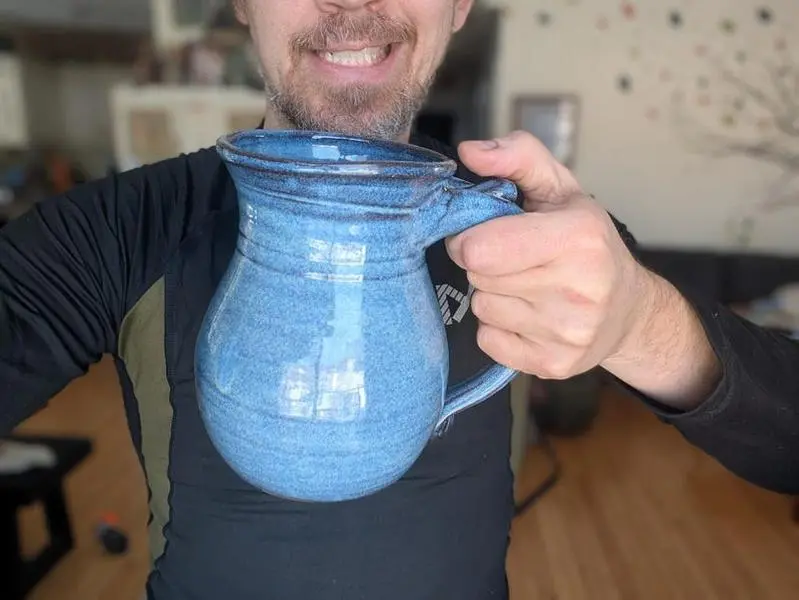 Huge Monster Mug in Slate Blue - Made to Order