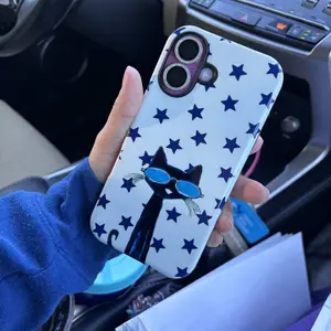 Petee the Cat Tough Phone Case Trendy Artistic Cool Cat Designs for Style Protection Cute Gift Lightweight Slim Shock Resistant TPU Lining