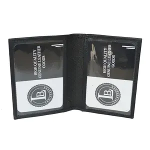 Slim Leather Credit Card Double ID Window Mini Wallet Bifold Driver License