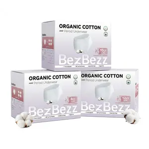 BezBezz Disposable Organic Period Underwear | Postpartum Maternity Overnight Panties, Leakproof for Heavy Flow